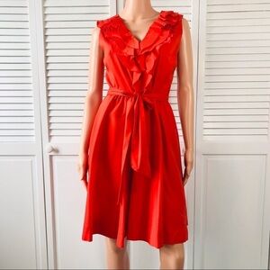 2/$50 SUZI CHIN FOR MAGGY BOUTIQUE Sleeveless Belted Dress Size 8
